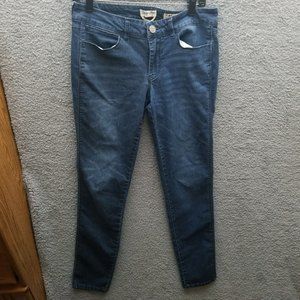 Indigo Rein Women's 11 Blue Skinny Jeans 32.75" 30.5" 8"